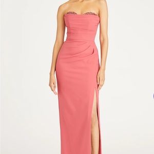 THEIA’s Anastasia Embellished Strapless Gown, 8 once worn for my son’s wedding.